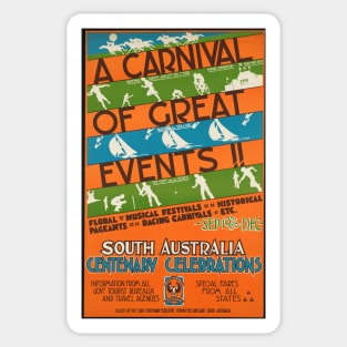 A carnival of great events!! South Australia centenary celebrations Sticker